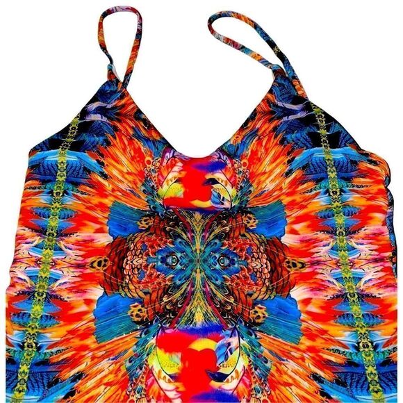 Bright Feather Print Bathing Suit NEW - Picture 11 of 13